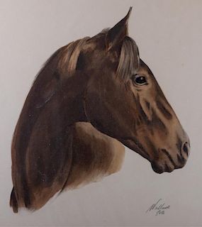 "Flicka" Signed Framed Equestrian Print