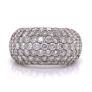 Platinum Diamond Cocktail Ring
