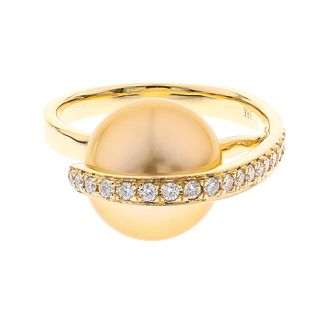 18KY South Sea Pearl Ring