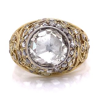 Antique 2.00 Ct. Rose Cut Diamond Ring
