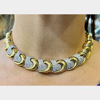 18K Yellow Gold 7.00 Ct. Diamond Necklace