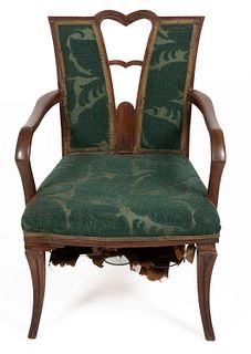 EUGENE SCHOEN (AMERICAN, 1880-1957), ATTRIBUTED, COMMISSIONED OCEAN LINER CHAIR