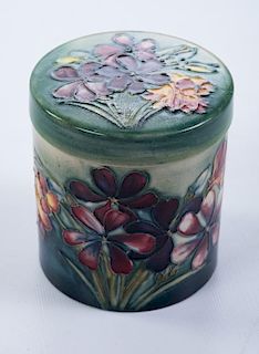 William Moorcroft "Spring Flowers" Lidded Jar