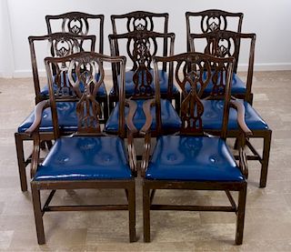 English Mahogany Dining Chairs Circa 1800s