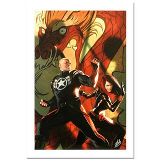 Stan Lee Signed, Marvel Comics Limited Edition Canvas 8/10 "Secret Avengers #6" with Certificate of Authenticity.