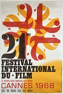 1968 CANNES INTERNATIONAL FILM POSTER