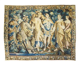 French Tapestry, 9'1" x 12’4" (2.77 x 3.76 M)