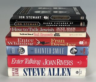 8 BOOKS WRITTEN BY & ABOUT COMEDIANS 2 SIGNED AND DEDICATED