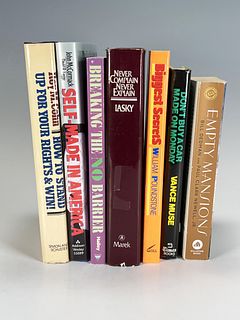 7 BOOKS ON MAKING MONEY IN AMERICA SOME SIGNED