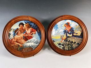 TWO CANTERBURY TALES COLLECTION PLATES LIMITED EDITION
