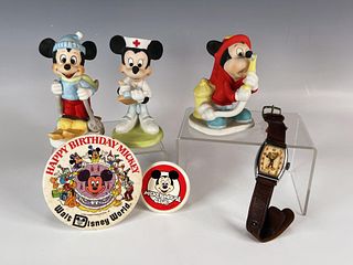 DISNEY FIGURES MICKEY MOUSE WATCH BUTTON