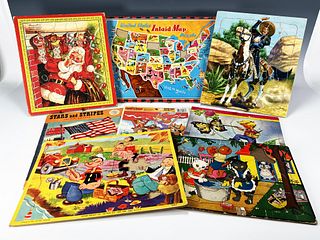 COLLECTION OF VINTAGE CHILDRENS PUZZLES