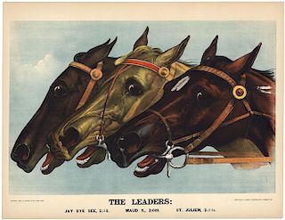 The Leaders - Original Large Folio Currier & Ives Lithograph