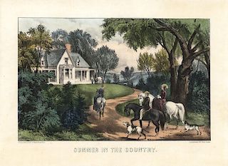 Summer in the Country - Original Small Folio Currier & Ives Lithograph
