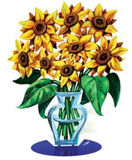David Gershtein- Free Standing Sculpture "Sunflowers"