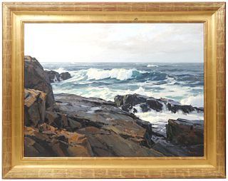 Michael Karas 'The Maine Coast' Painting