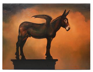 James McLaughlin Way 'Winged Donkey' Painting