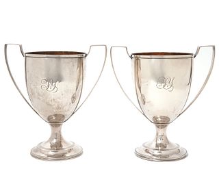 Pr. Peter Bateman Georgian Silver Trophy Cups 1808