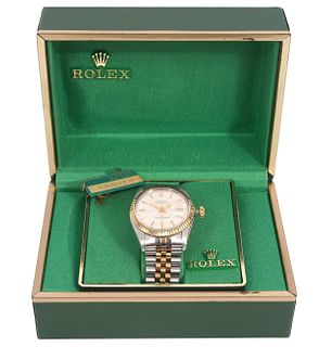 Rolex Datejust Steel and Gold Wristwatch