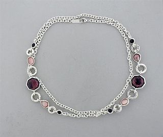 Ippolita Rock Candy Sterling Silver Gemstone Long Necklace