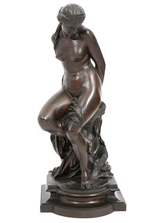 Bronze Statue of Nude Woman