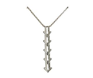 Enigma for Bvlgari 18k Gold Diamond Arrow Necklace