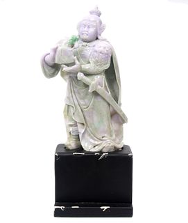 Chinese Carved Jade Warrior