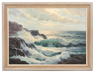 William Columbus Ehrig Seascape Oil Painting