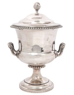 John Houle 1813 Georgian Silver Lidded Loving Cup