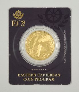 2019 Eastern Caribbean Ten Dollar Gold Coin.