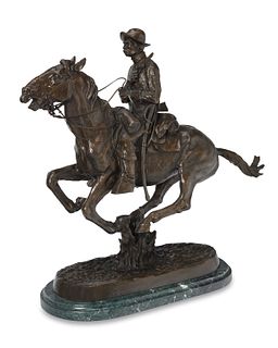 After Frederic Remington (1861-1909), "Trooper of the Plains"