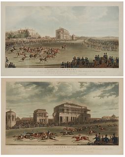 After James Pollard (1792n1867), Each: Doncaster Races, by Smart & Hunt, Each: Aquatint in colors with hand-coloring and gum arabic on paper, Plate: 1