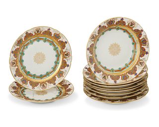 A set of Russian Imperial porcelain bowls