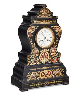 A French Boulle-style mantel clock
