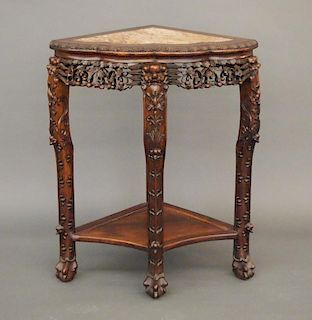 Chinese rosewood corner table