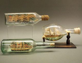 3 Ships in Bottles