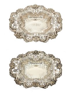 A pair of Bailey, Banks & Biddle sterling silver trays