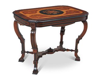 A Victorian Renaissance Revival library table