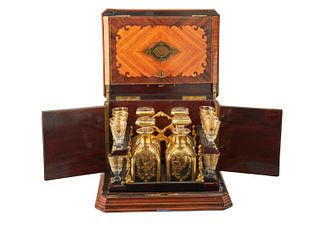 A French tantalus set