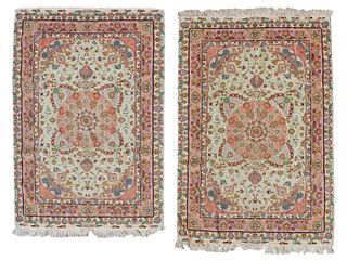 A pair of Persian Tabriz rugs, 20th century; Iran