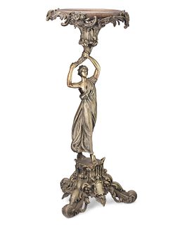 A Continental silvered bronze centerpiece