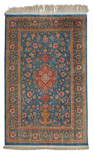 A Persian Qom rug