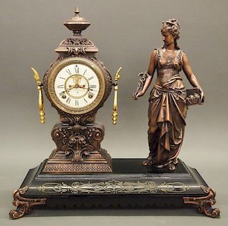 Ansonia Statue clock