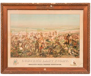 LITHOGRAPH CUSTER'S LAST FIGHT