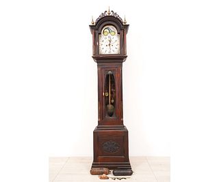 NEW ENGLAND STYLE TALL CASE CLOCK