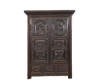 LARGE MARRIAGE ARMOIRE