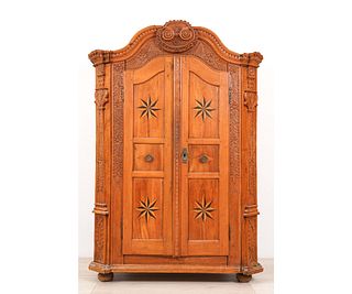 FRENCH CHERRY ARMOIRE