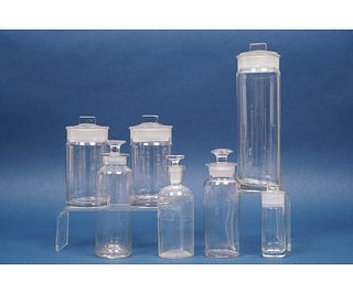 GLASS APOTHECARY JARS