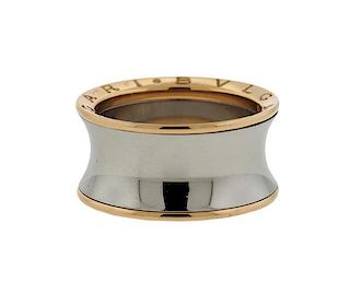Bulgari Bvlgari B.Zero1 18K Gold Steel Band Ring
