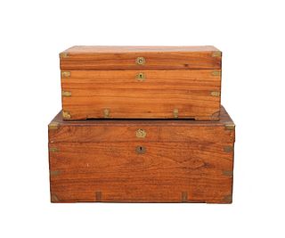 TWO CAMPHOR STORAGE CHESTS